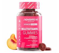 Multivitamin Gummies - with Vitamin C, A, B6, B12, Folic Acid, Zinc - 1-Month Supply - 17 Essential Minerals & Vitamins - Alternative to Multivitamin Tablets for Women & Men - 60 Gummies - Novomins