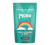 Multivitamin & Iron 120 Tablets for Men & Women | Vitamin B, C, D, E and Iron | Immune Support & Daily Wellbeing Multivitamins | Vegan | MOBU UK