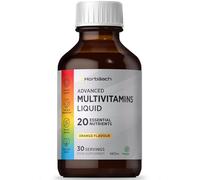 Multivitamin Liquid for Adults | 480mL (30 Servings) | Orange Flavour | 20 Essential Nutrients for Overall Wellness | Vegan Food Supplement | by Horbaach