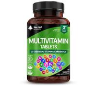 Multivitamin & Minerals 23 Essential Active Vegan High Strength Multivitamin Tablets for Women & Men with Iron A-Z Complete Daily Vegan Vitamins Gluten Free GMO Free (3 Month Supply) UK Made New Leaf