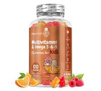 Multivitamin - Omega 3 - 120 Gummies for Kids - Vitamin D3 Vitamin C Vitamin A