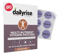 MultiVitamin Patches | 2 Months Supply - 25 Ingredients in 1 Supplement with Vitamins A, C, D3, E, K2, B-Complex & Essential Minerals 12 Hour Transdermal Patch - Dailyrise