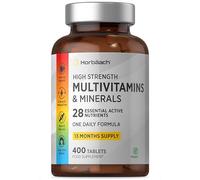 Multivitamin Tablets for Men and Women | 400 Count (13 Months Supply) | with 28 Essential Nutrients Including Vitamin D, B12, Zinc and Iron | A-Z Vitamins & Minerals | by Horbaach
