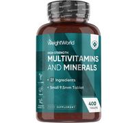 Multivitamin Tablets for Women & Men - 27 Essential Nutrients - 400 Small Tablet