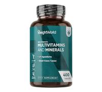 Multivitamins - 400 Vegan Tablets - 27 Vitamins and Minerals in One Tablet - 100% Natural Supplement