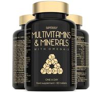 Multivitamin Tablets with Omega 3 for Men & Women - 60 Tablets One-a-Day