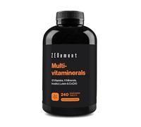 Multivitaminerals, with All Vitamins & Minerals + Inositol, Coenzyme Q10 & Lutein, 240 Tablets | 27 Micronutrients | for Men & Women | Preservative-Free, Non-GMO, GMP | Zenement