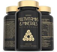 Multivitamins and Minerals with Omega 3 - Multivitamin Tablets for Men and Women - Multi Vitamins for Adults with Iron, Zinc, Vitamin D, C, E, B Compl