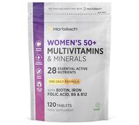 Multivitamins for Women 50+ | 4 Months Supply | 28 Essential Vitamins & Minerals Including Biotin, Iron, Folic Acid, B6, B12, Calcium, Zinc, Vitamin C & More! | 120 Vegan Tablets | by Horbaach