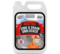MultiWare 20 Litre Heavy Duty Sink & Drain Unblocker | Strong Cleaning | Liquid Plug Hole Toilet Cleaner Tool For Home, Office, Garage & Shops (4 x 5 Litre)
