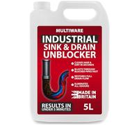 MultiWare 5 Litre Drain Unblocker | Heavy Duty Sink & Drain Cleaner for Plug Holes, Toilets, Showers & Pipes | Powerful Toilet & Sink Unblocker for Home, Office, Garage & Shops | Cleaning Supplies