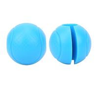 Multizenic 2pcs Barbell Grips Round Thick Silicone Dumbbell Adapter Balls, Barbell Grip Hand Wrap Ball, Fat Grips for Barbell Dumbbell, Non - Slip Textured Surface, Reduce Wrist Pressure for (Blue)