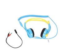 Multizenic Children's Learning Headphones, Adjustable Lightweight Noise Reduction Kids Headphones with Volume Limit 98dB, 3.5mm Wired On - Ear Headset for PC Tablet Laptop Phone (Blue)