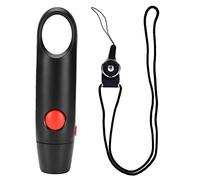 Multizenic Electronic Whistle 3 Gears Adjustable, Training Electronic Whistle for Sports and Travel, Long Distance Sound Transmission with Lanyard, Portable ABS Whistle for Referees Coaches L (Black)