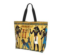 MULUHUO Ancient Egypt Tribe Series Print Fashion Large Capacity Shoulder Bag Crossbody Handbag Daily Weekend Travel Work