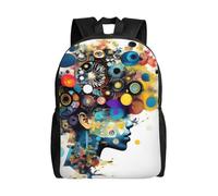 Muluhuo Artificial Intelligence Brain Print Stylish Waterproof Backpack Travel Work Outdoor Adventures Weekend Hiking Commuting