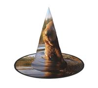 MULUHUO Beaver Working2 Print Carnival Party Hat For Adults Season Cosplay Costume Family Fun Event Wear Decor