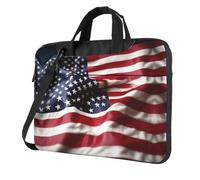 MULUHUO Firefighter American Flag Print Stylish Laptop Bag For Single Shoulder Messenger Bags Business Casual Travel Work