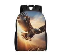 MULUHUO Flying Eagle Print Stylish Waterproof Backpack Travel Work Outdoor Adventures Weekend Hiking Commuting
