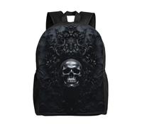 Muluhuo Gothic Wallpaper Skull Print Stylish Waterproof Backpack Travel Work Outdoor Adventures Weekend Hiking Commuting