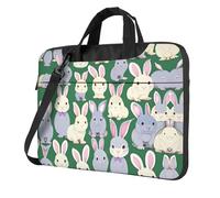 MULUHUO Many Bunny Cute Print Stylish Laptop Bag For Single Shoulder Messenger Bags Business Casual Travel Work