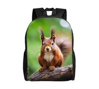 Muluhuo Red Squirrel Print Stylish Waterproof Backpack Travel Work Outdoor Adventures Weekend Hiking Commuting