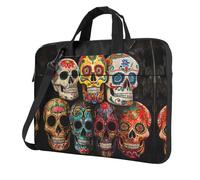 MULUHUO Sugar Skulls Print Stylish Laptop Bag For Single Shoulder Messenger Bags Business Casual Travel Work