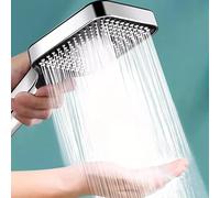MULUKHAK High Pressure Shower Head - Rectangular Water-Saving Power Shower Head with Universal Fit - Boosts Pressure for Ultimate Shower Experience