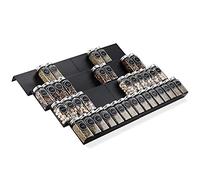 Mulush Metal Spice Rack Tray - Spice Drawer Organizer for Kitchen Cabinets Storage and Organization (Jars Not Included)