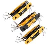 MULWARK 25 pcs Folding Allen Wrench Set with Grip | Metric & Standard SAE & Torx- Key Tool 3 Pack Portable Hex for Basic Home Repair and General Applications