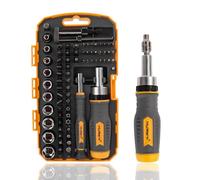 MULWARK Screwdriver Bit Set & Socket Kit, 77-Pieces Ratcheting Screwdriver Set with Case, 77 in 1 Multi Bit Screw Driver for Home DIY, Electronics, Car Emergency and Garage