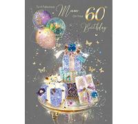 Mum 60th Birthday Card from The Grace Range by Cherry Orchard Complete with Gold Envelope and Gold Foil Detailing …