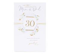 Mum and Dad 30TH Anniversary Card - Anniversary Card for Parents - Happy Anniversary Mum and Dad Card - Traditional Card Anniversary - Anniversary Gifts