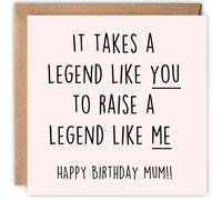 Mum Birthday Card Funny - from Daughter Son - Birthday Cards for Women - 60th 70th 80th 90th - Happy Cute Sentimental Special Mother - 14cm