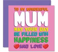 Mum Birthday Card, Happiness And Love
