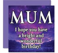 Mum Birthday Card, Magical Night Sky