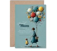 Mum Birthday Card, Quiet Hero Beautiful Sentimental Mother's Day