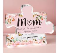 Mum Birthday Gifts Acrylic Block Puzzle,Gifts for Mum on Mother Day Valentines Day, Best Mum Gifts from Daughter and Son,Unique Gift for Loved One