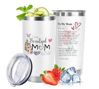 Mum Birthday Gifts - Birthday Gifts Presents from Daughter, Son, Gift for Mum on Her Birthdays, Idea Special Mummy for Women on Mothers Day 20oz Tumbler with Straw and Lid Thermos Travel Mug