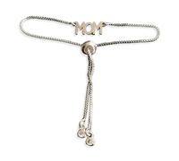 mum birthday gifts,gifts for mum,Stainless Steel Adjustable Mom Bracelet with Zircon Inlay and MOM Pendant Charm, Silver Jewelry Gift for Birthday Present for Women (Mother’s Love Theme)