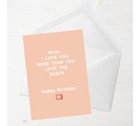 Mum Birthday Soaps Greetings Card - Large Card