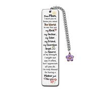Mum Bookmarks Christmas Gift Bookmark Mummy Birthday Present I Love You Mom Retirement Appreciate Love Quotes Engraved Keepsakes Mommy You Are the World to Me Mothers Day Gifts Ideas from Son Daughter
