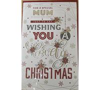 Mum Christmas Card ~ Christmas Wishes To A Very Special Mum ~ Traditional Christmas Tree ~ Extra Large Card 8 Pages by Prelude