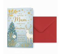 Mum Christmas Card,Funny Christmas Cards For a Lovely Mum|Rich illustrations|Contains a red envelope|12cm*17cm