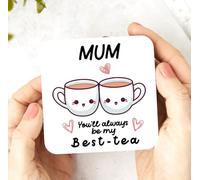 Mum Coaster - Best-tea Mum Funny Gift For Mother, Birthday Gift, Gift for mum, bestie quote