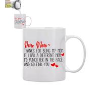 Mum Coffee Mug - 3.15x3.74 Inches, Mam Mug, Perfect for Drinking | Quality Craftsmanship Funny Coffee Cup, Birthday Gift for Mommy from Son Daughter, Mother's Day Presents, Ceramic Dishwasher Mugs