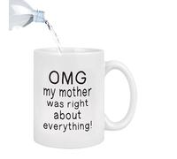 Mum Coffee Mug - 3.15x3.74 Inches, Mam Mug, Perfect for Drinking | Quality Craftsmanship Funny Coffee Cup, Birthday Gift for Mommy from Son Daughter, Mother's Day Presents, Ceramic Dishwasher Mugs