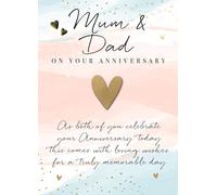 Mum & Dad Celebrate Embellished Anniversary Greeting Card Just To Say Cards JT233