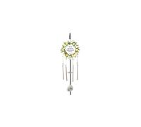 Mum & Dad Cream Rose Memorial Wind Chime Hanging Crook Tribute Plaque Graveside Ornament