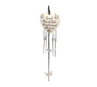 Mum & Dad Hanging Wind Chime Graveside Memorial Decoration Plaque Outdoor